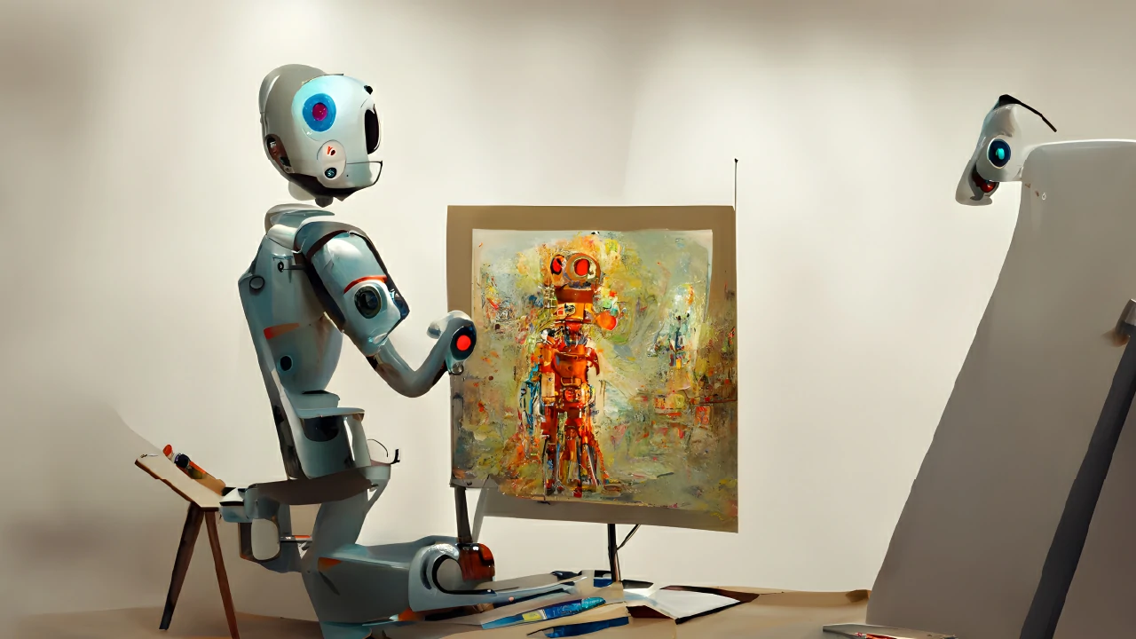 Inteligencia artificial generando arte
